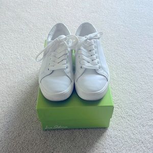 Sam Edelman Ethyl low top white leather sneakers size 6.5